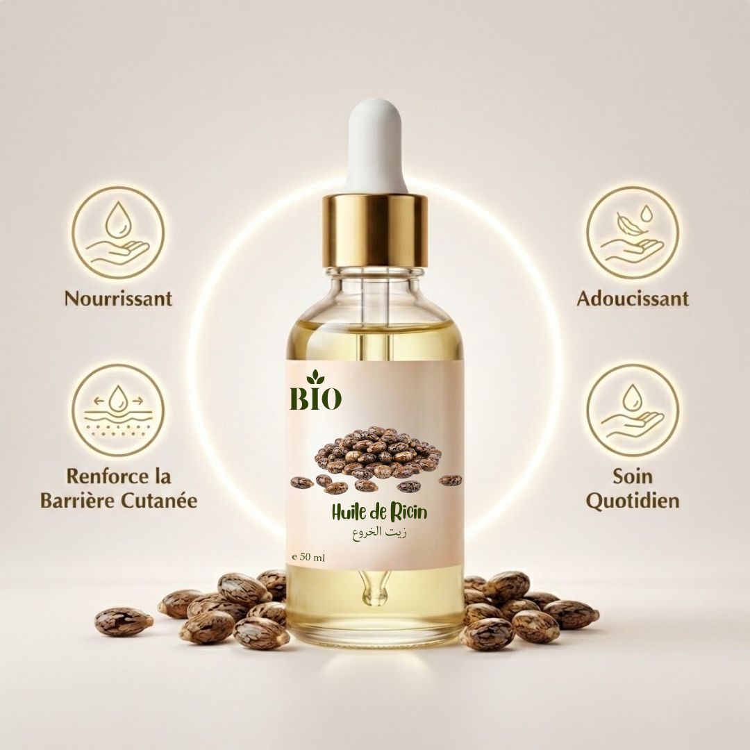 Huile de Ricin   cosmétique naturel cheveux