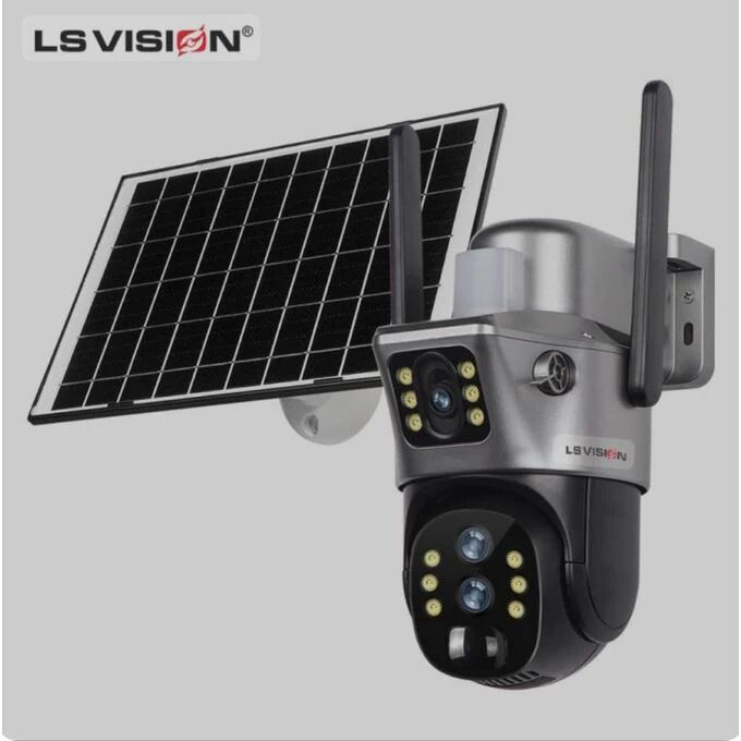 Caméra À Panneau Solaire Ptz Lte 4g Avec Carte Sim Sans Fil Étanche Pour L'extérieur