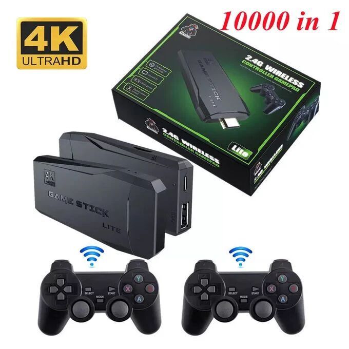 Console De Jeu Vidéo Sans Fil 4k 64gb Avec 10000 Jeux
