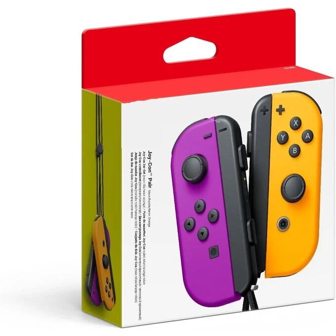 Manette Compatible Switch Animal Crossing New Horizons Switch Joy-con Violet Et Orange
