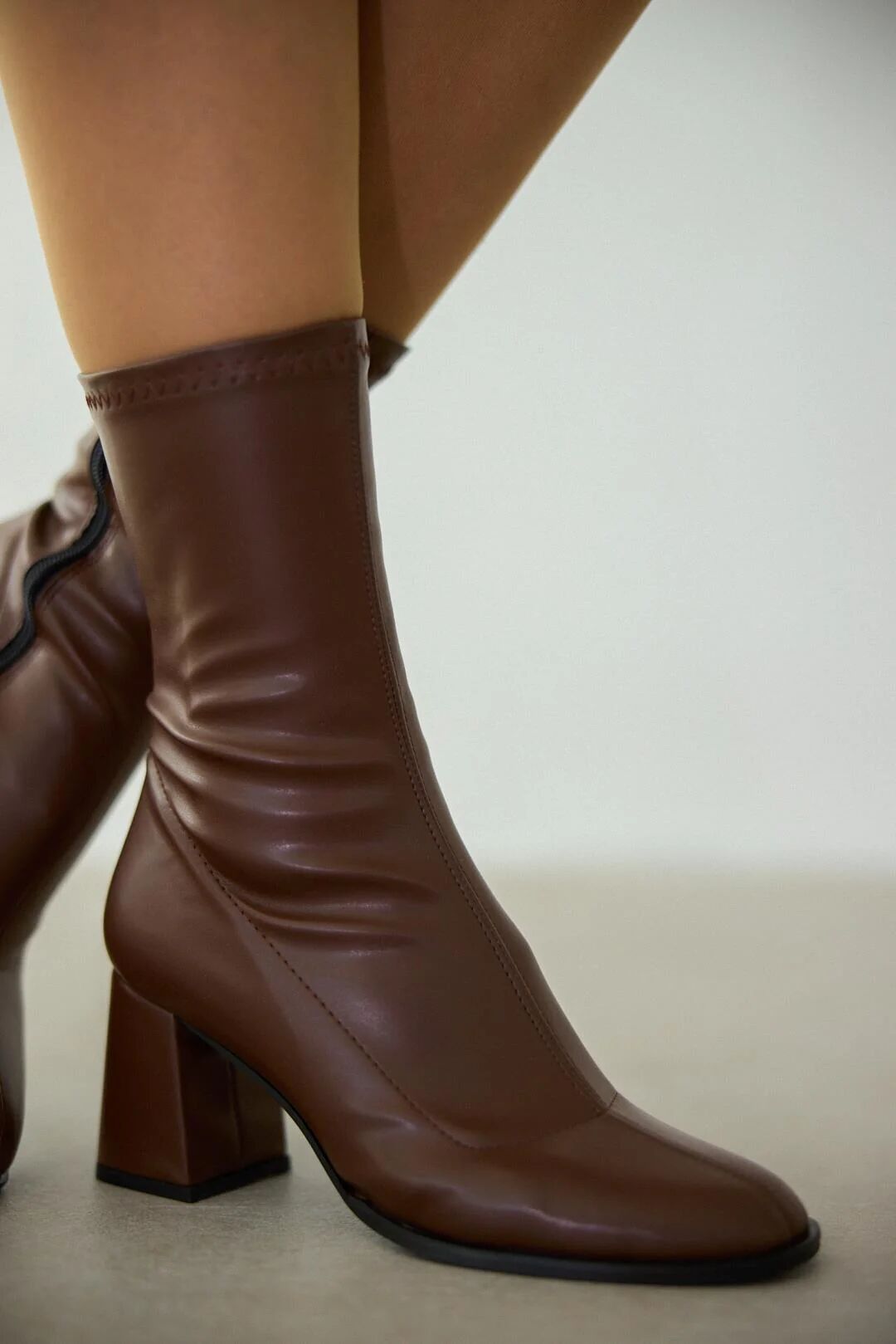 Bottines Stretch À Talon