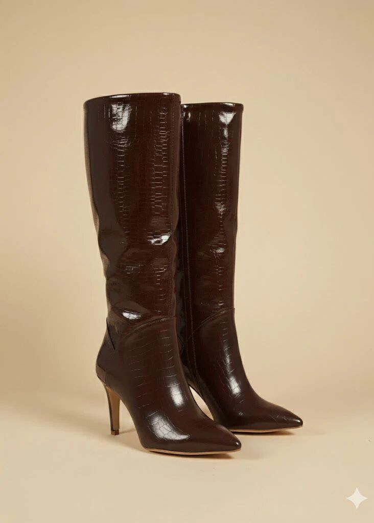 Bottes Hautes Croco