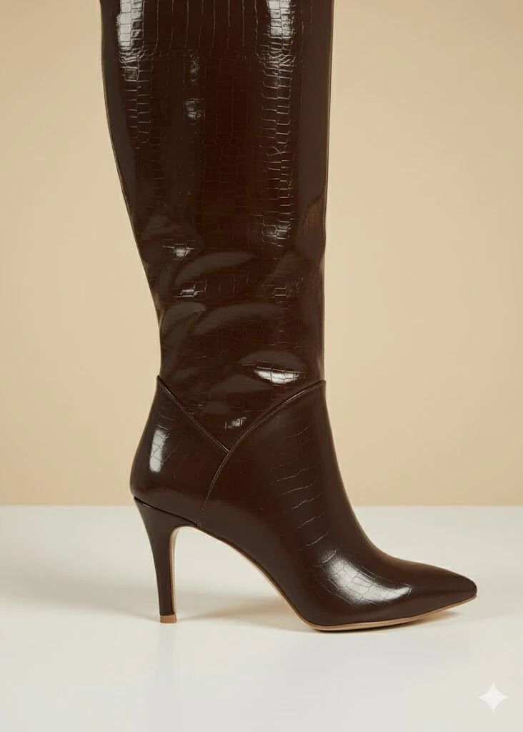 Bottes Hautes Croco thumbnail 1