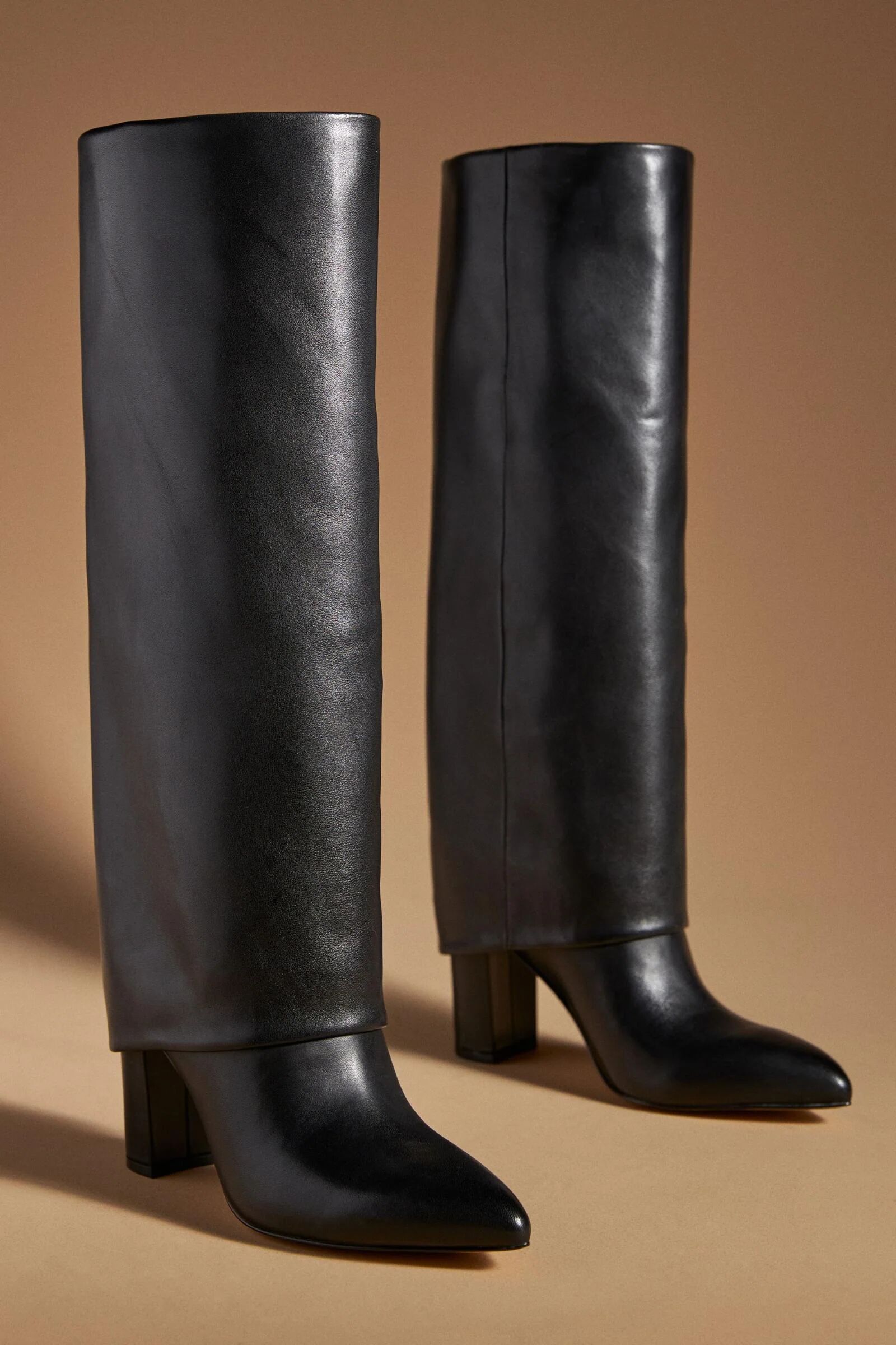Bottes en Cuir Effet Pantalon