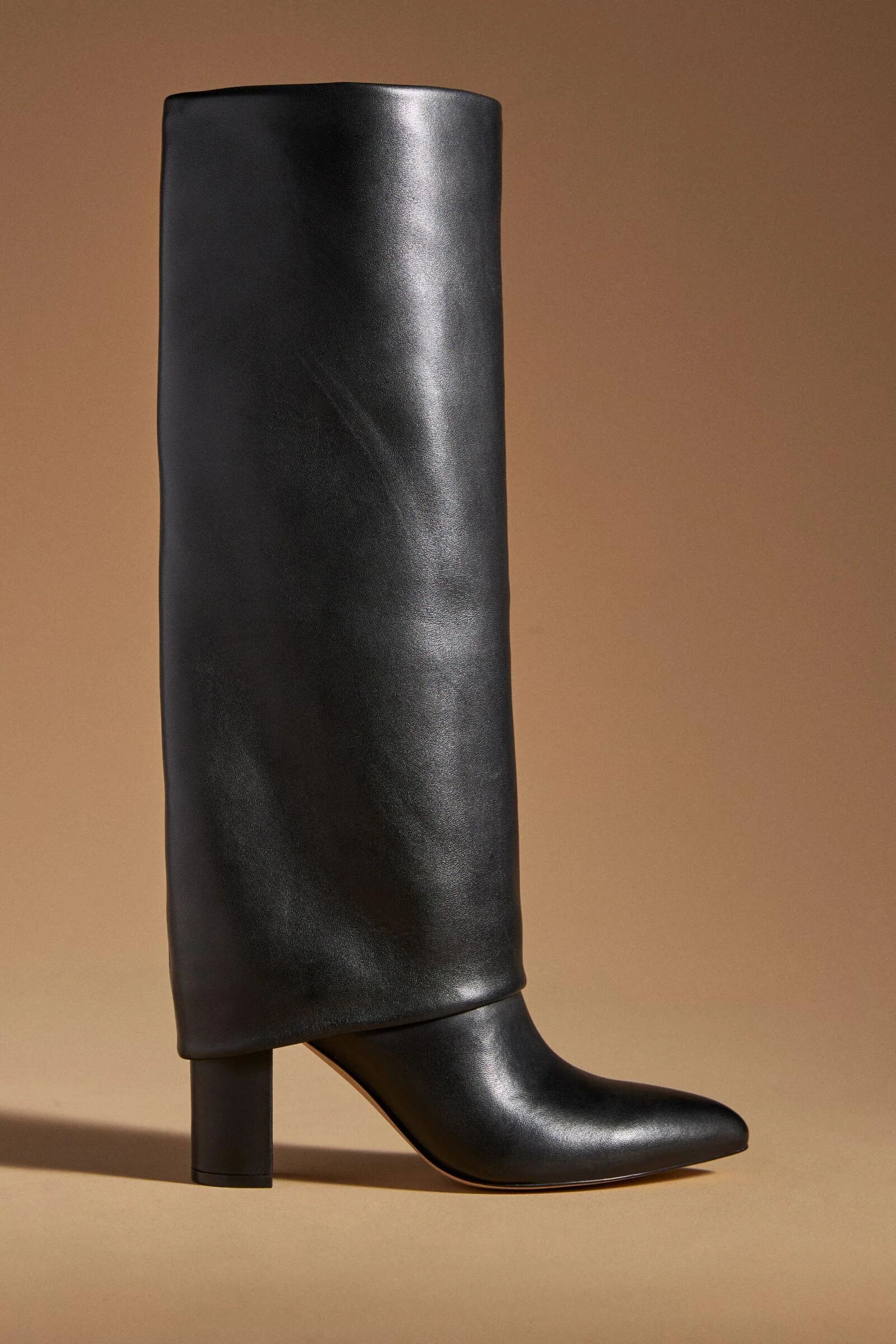 Bottes en Cuir Effet Pantalon