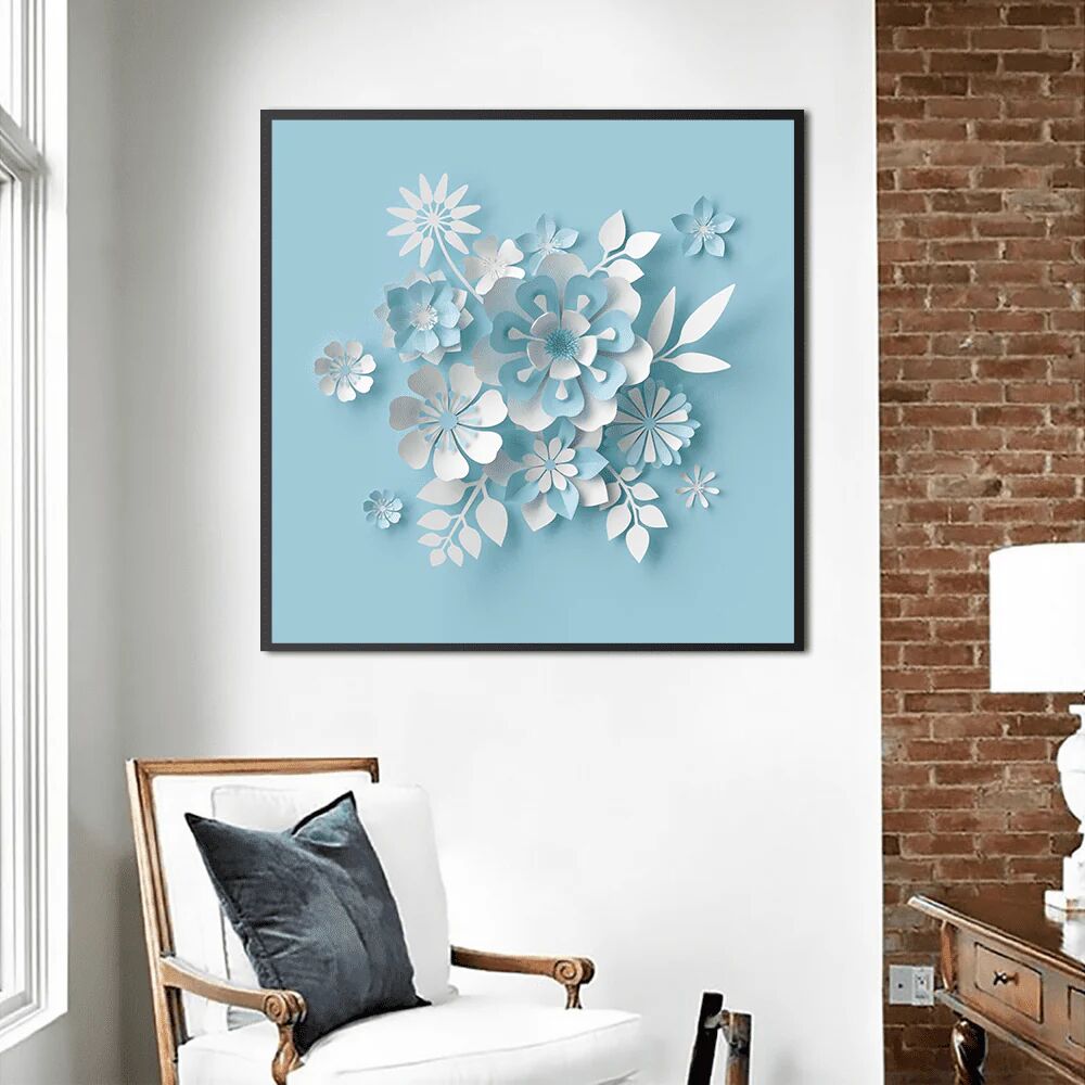 Tableau White Flower – Art Floral