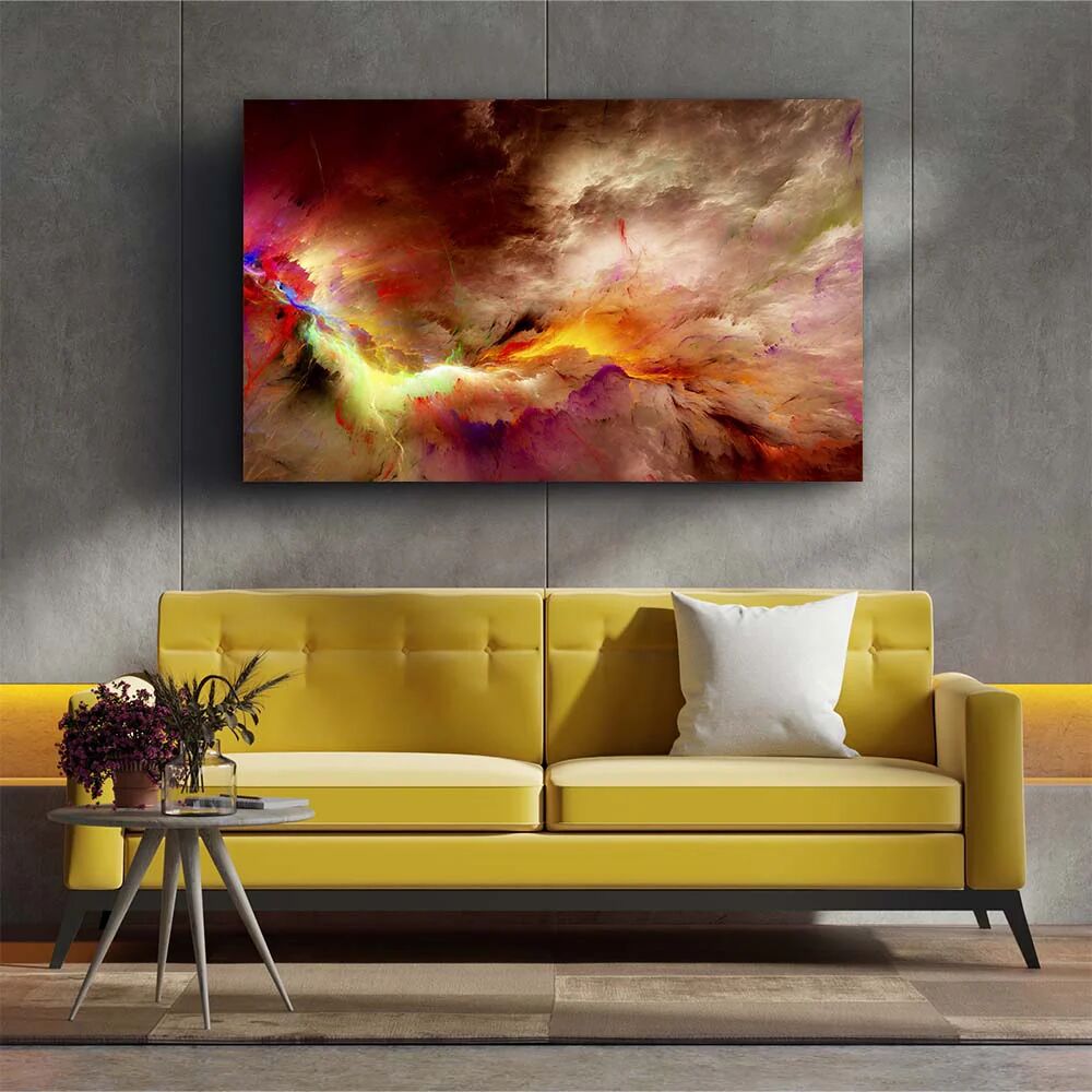 Tableau Coeur Dune Nébuleuse – Art Abstrait thumbnail 2