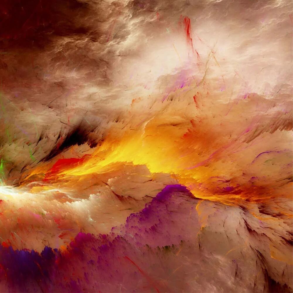 Tableau Coeur Dune Nébuleuse – Art Abstrait thumbnail 1