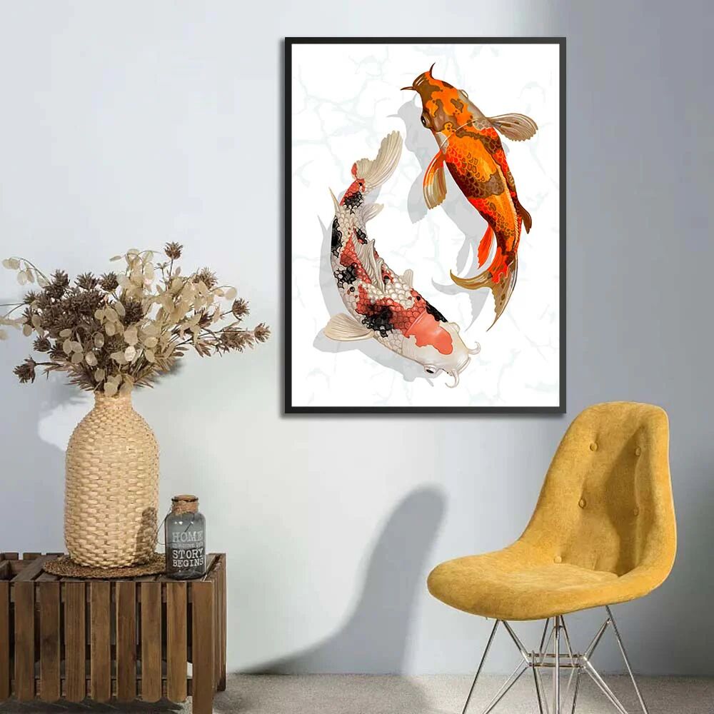 Tableau Koï Harmony – Voyage Artistique thumbnail 3