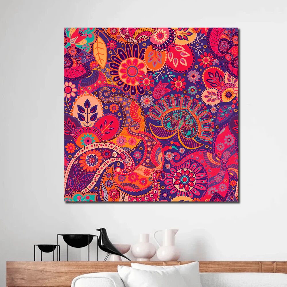 Tableau Vivid Mosaic – Art Floral thumbnail 1