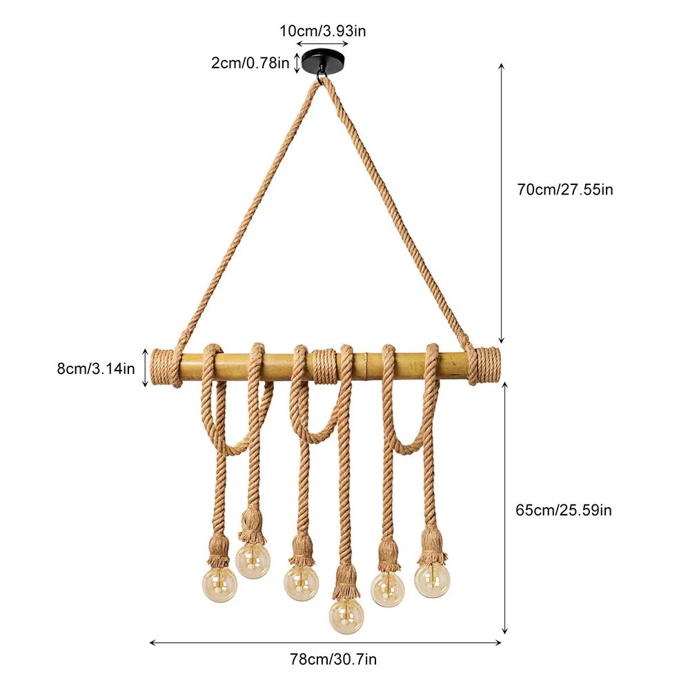Suspension Raphia – Bambou Naturel thumbnail 4
