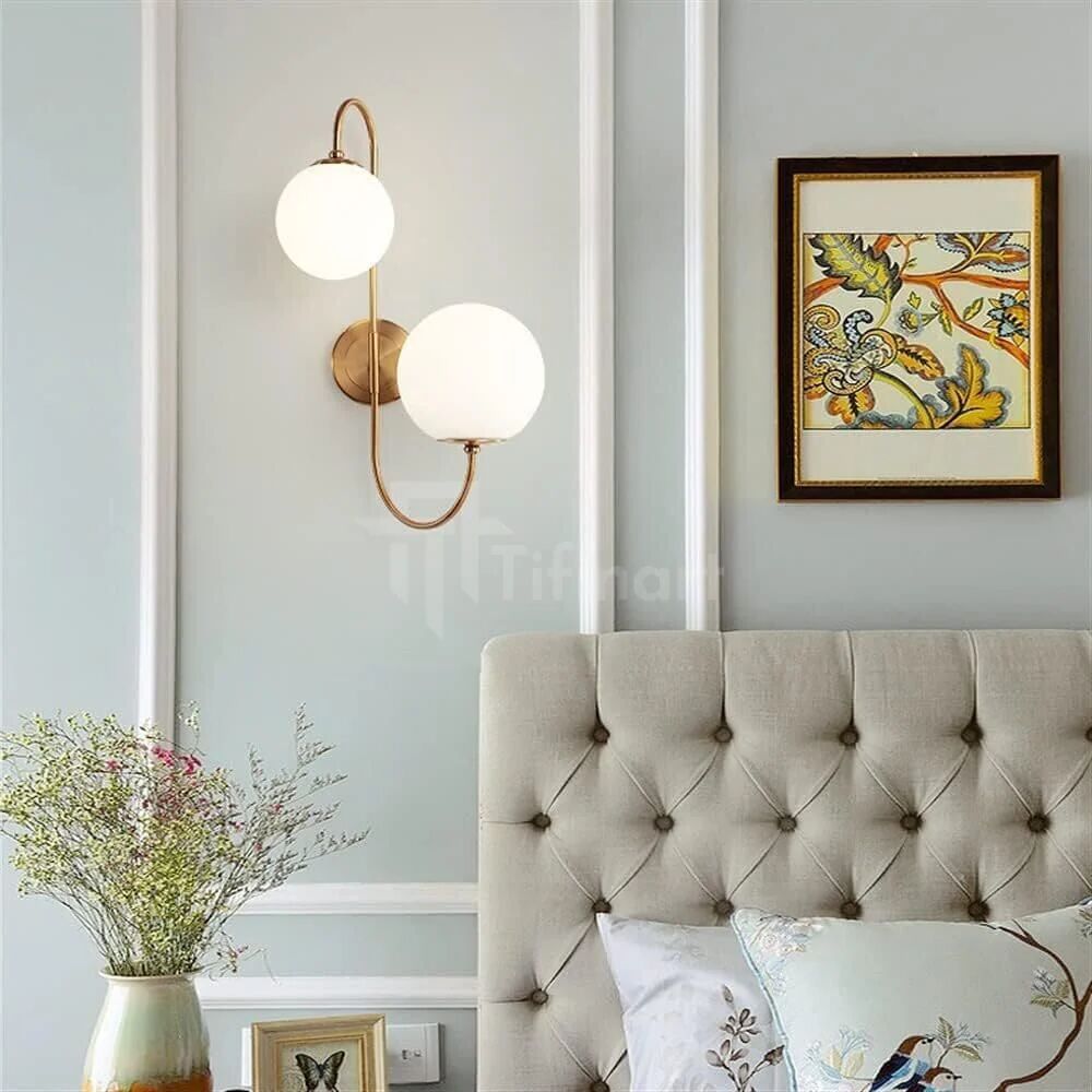 Applique Frost – 2 Globes Opalin