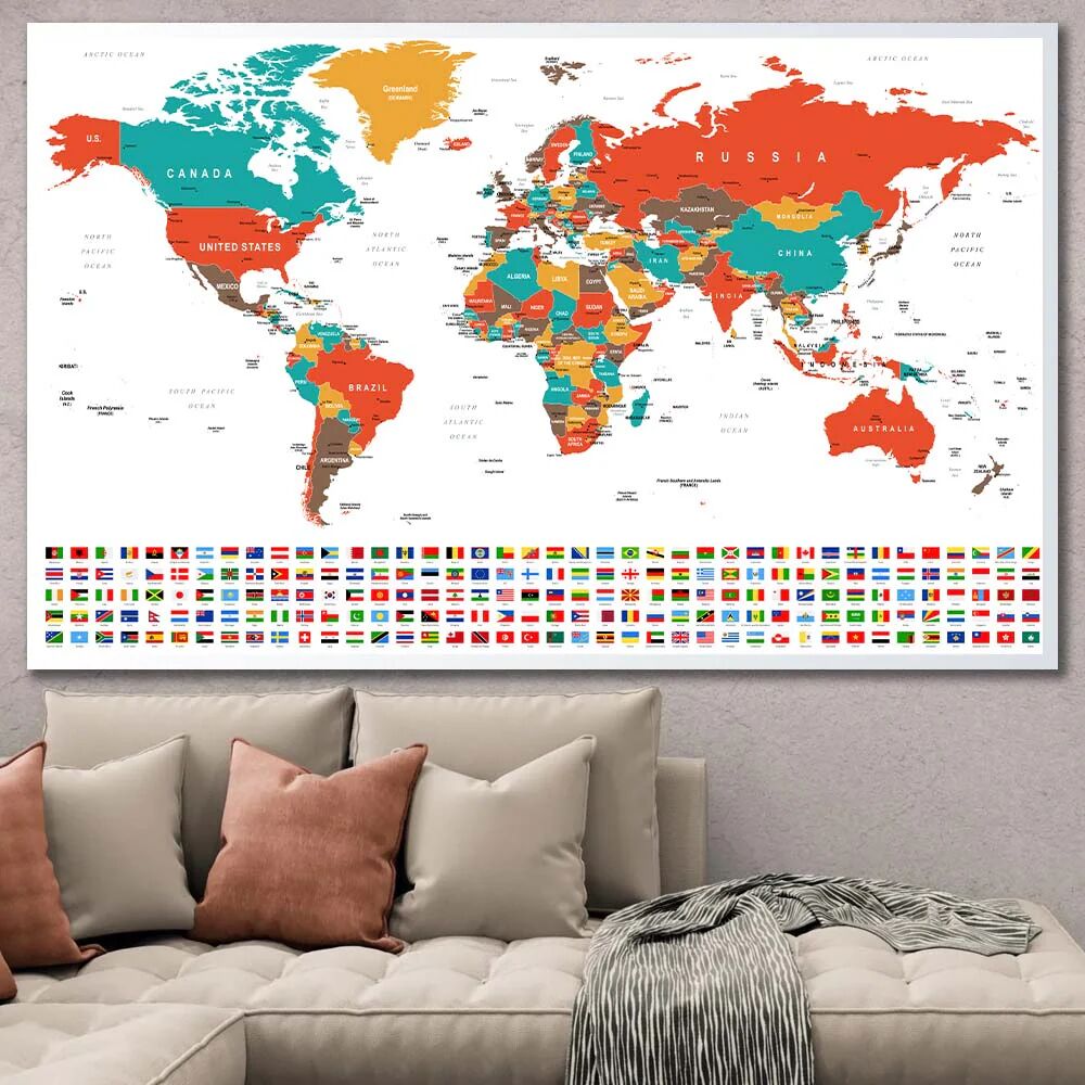 Tableau Global Heritage – Carte Du Monde thumbnail 1