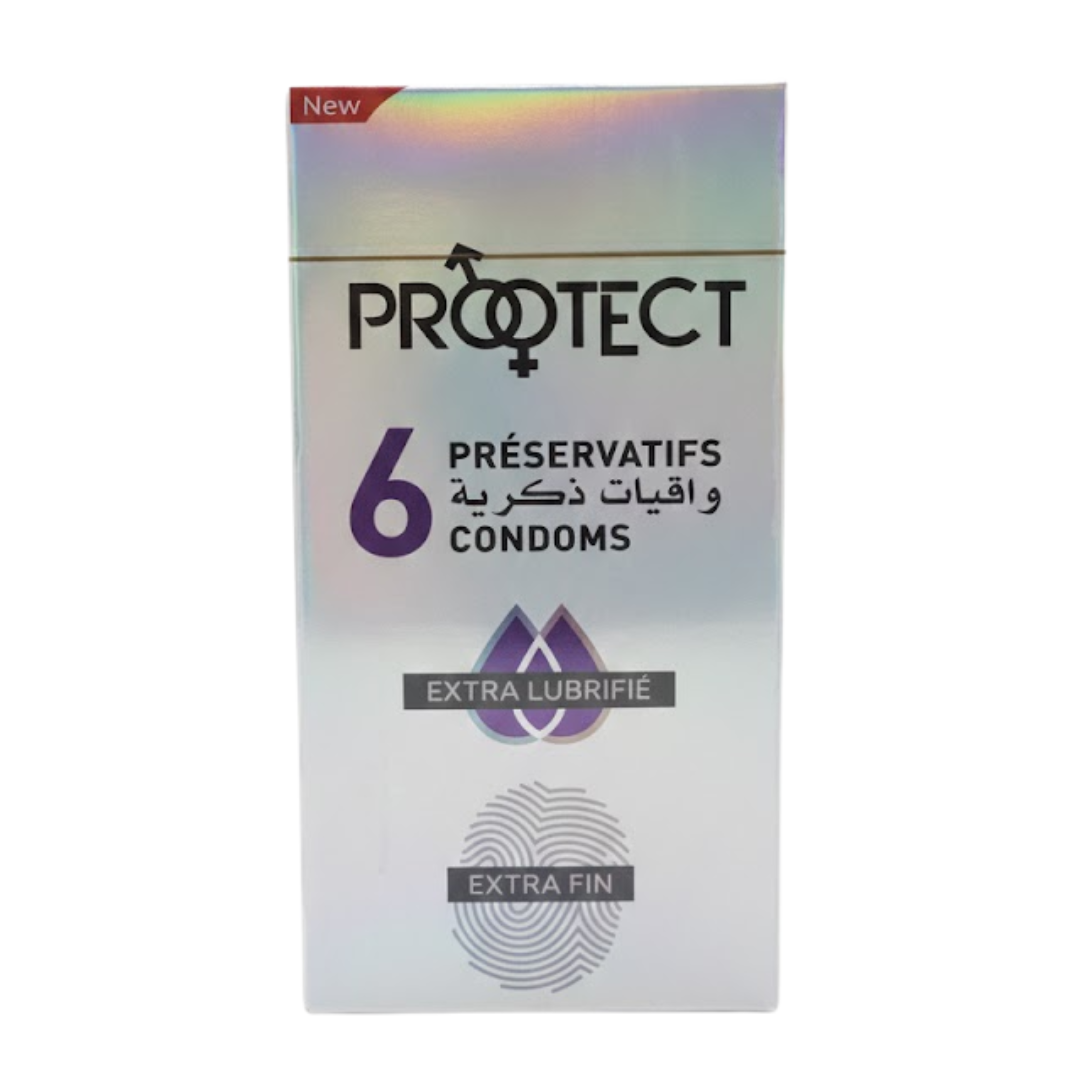 6 Pieces Préservatifs Extra Lubrifie