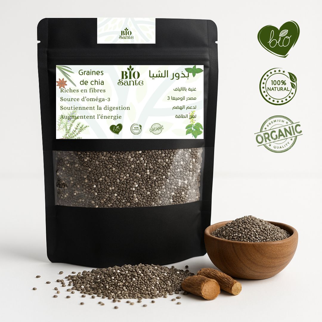 Graines De Chia Qualité Premium Oméga 3 Fibres Cuisine Healthy 100 G