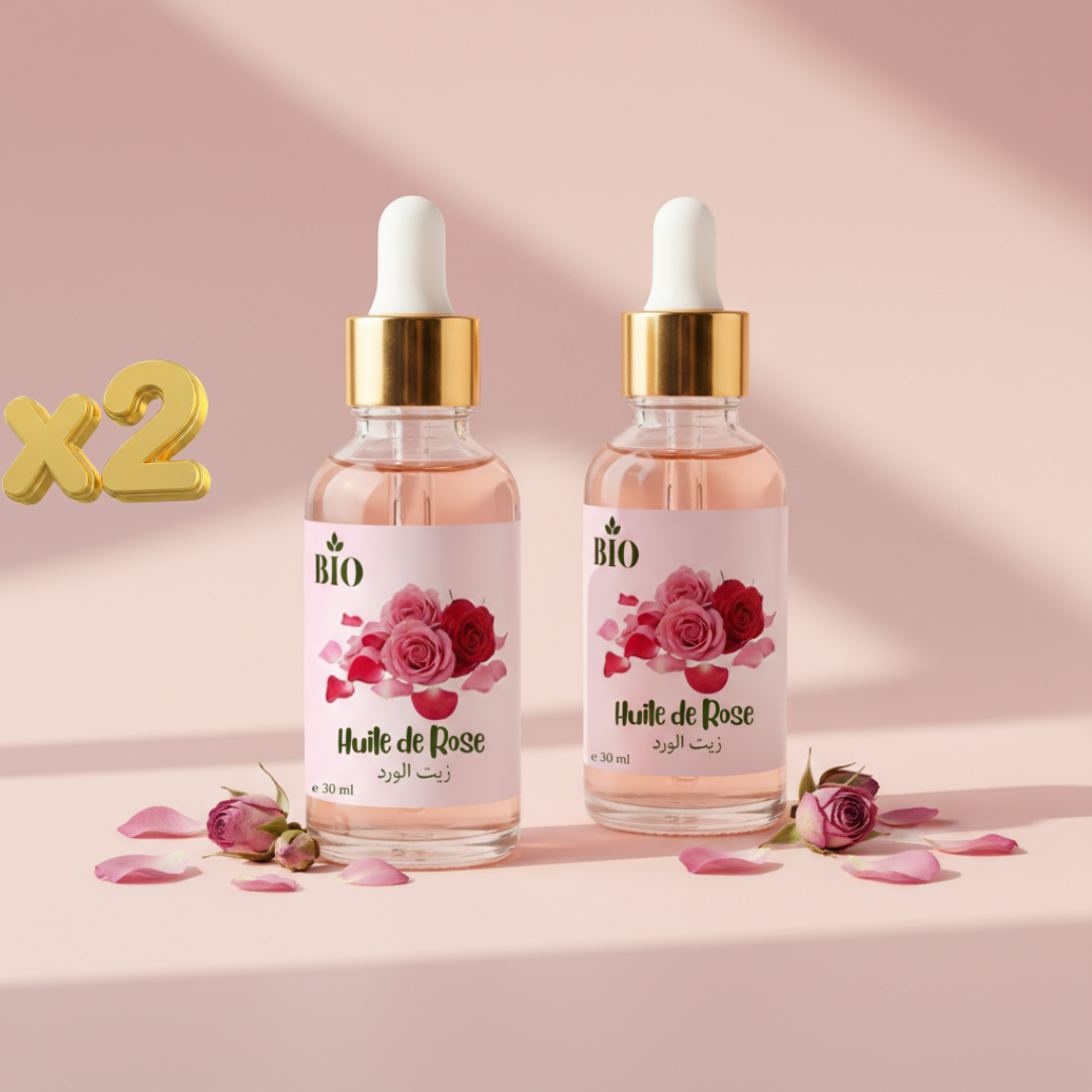 Pack Huile De Rose 30 Ml Soin Bio Visage