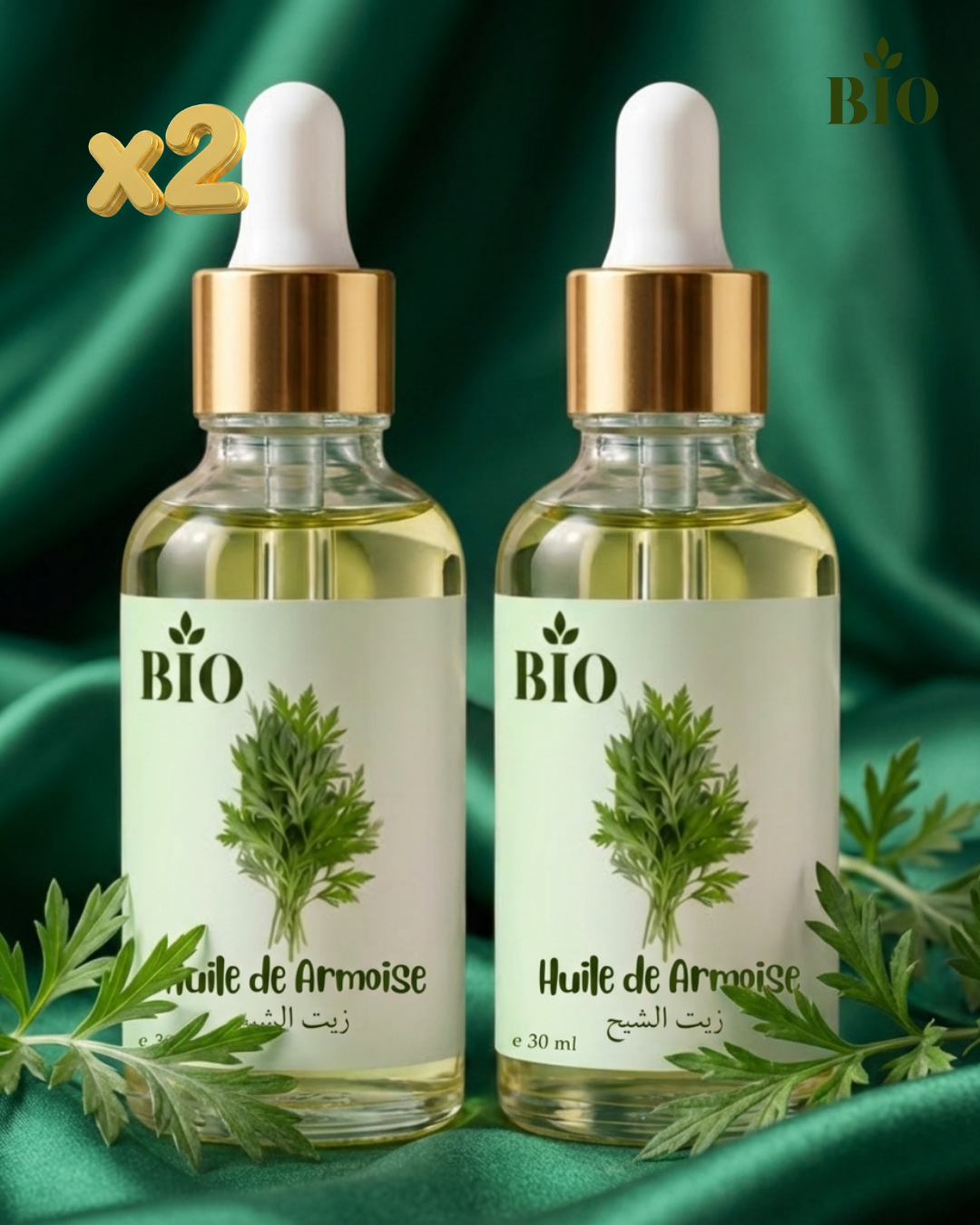 Pack Huile De Armoise 30 Ml Naturel Et Bio Pour Éclat Du Visage