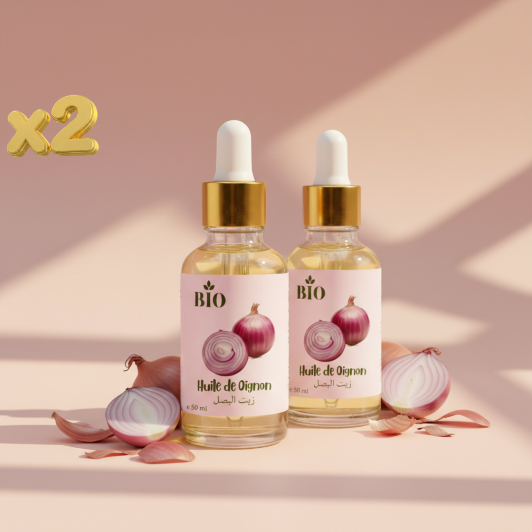 Pack Huile D'Oignon Soin Cheveux Naturel 