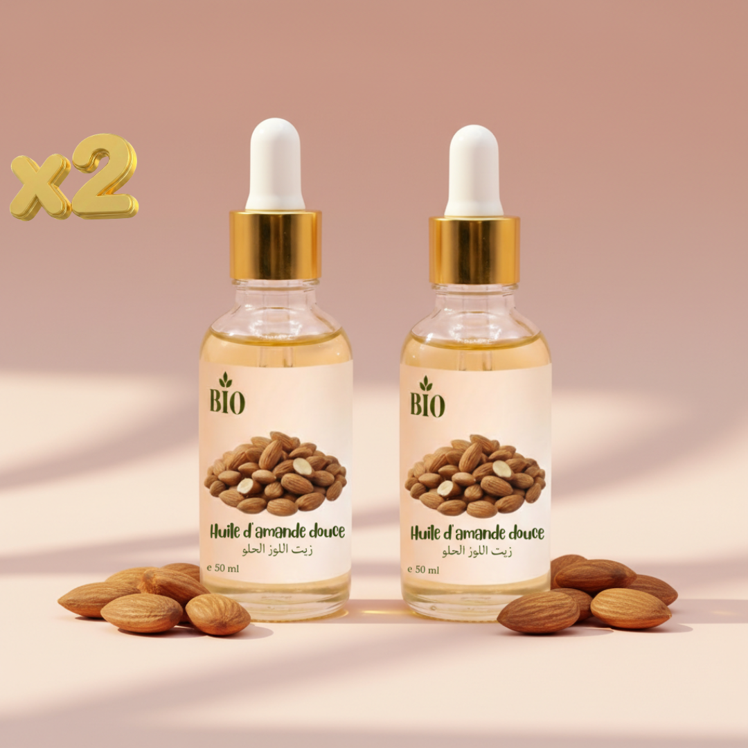 Pack Huile De Amande Douce 50 Ml Bio Et Naturelle