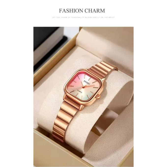 Montre-bracelet À Quartz Étanche - Bracelet En Acier