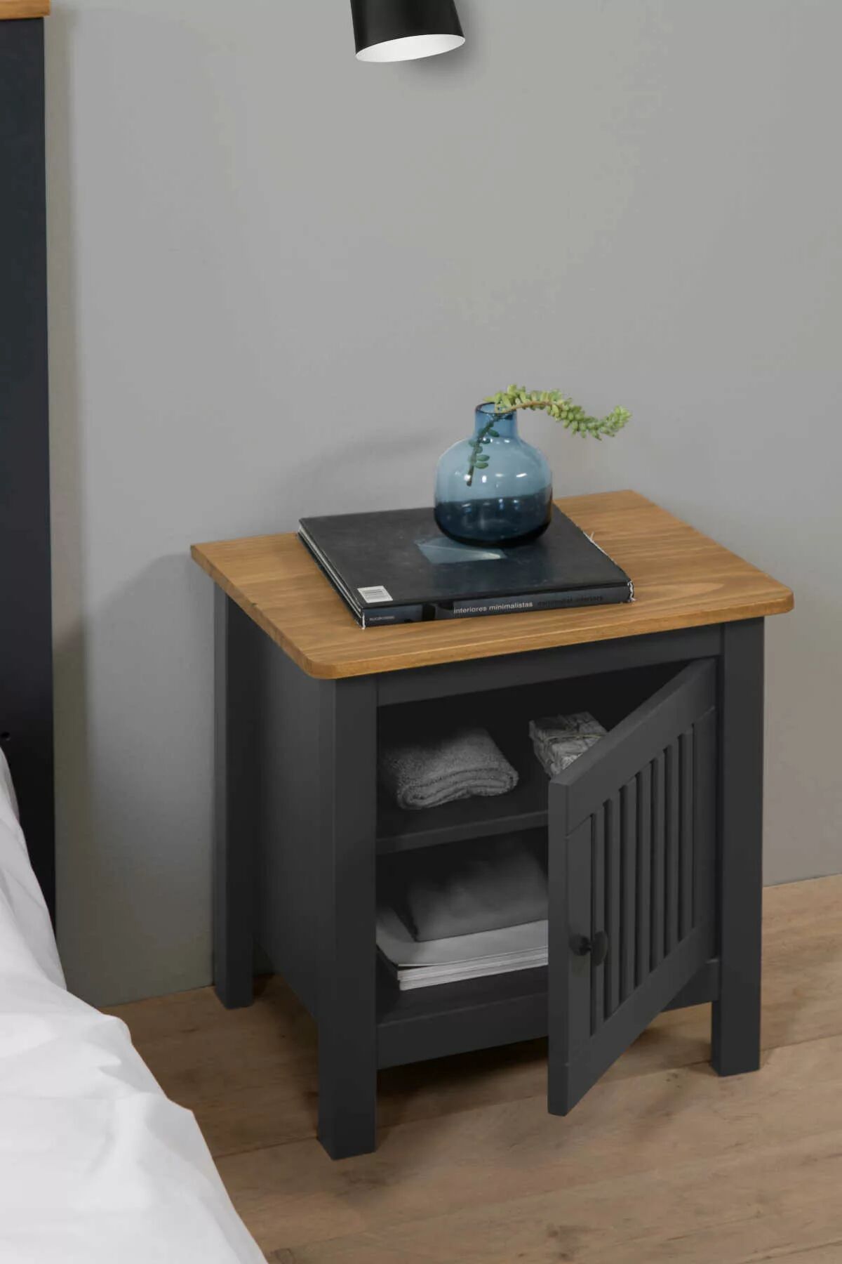 Bruna Table De Chevet Gris