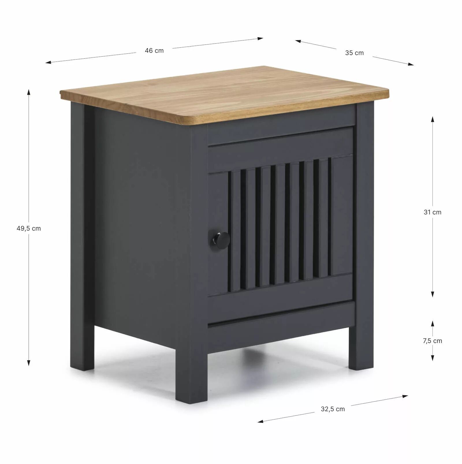 Bruna Table De Chevet Gris thumbnail 3