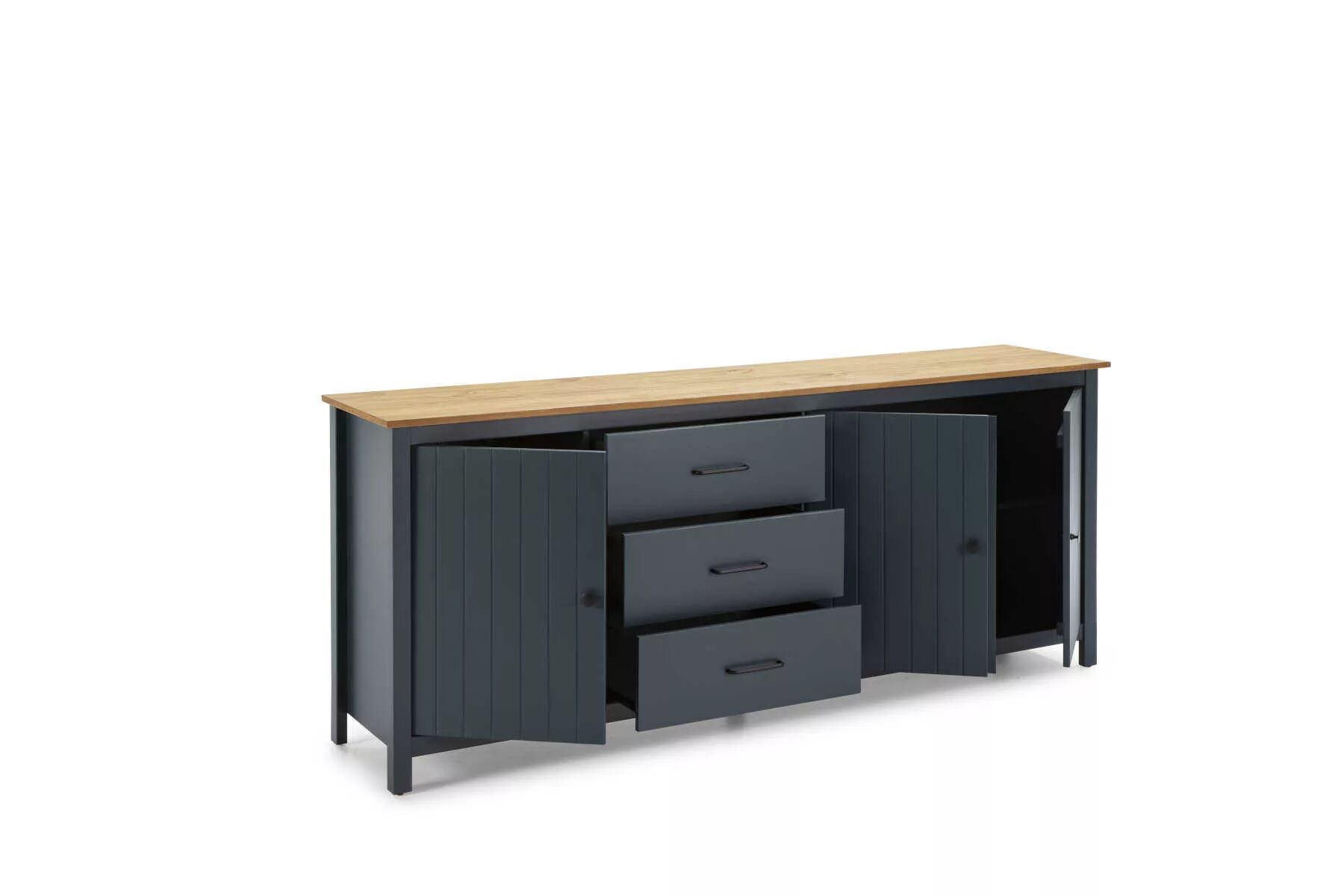 Miranda Buffet Avec 3 Portes Et 3 Tiroirs 191 Cm thumbnail 2