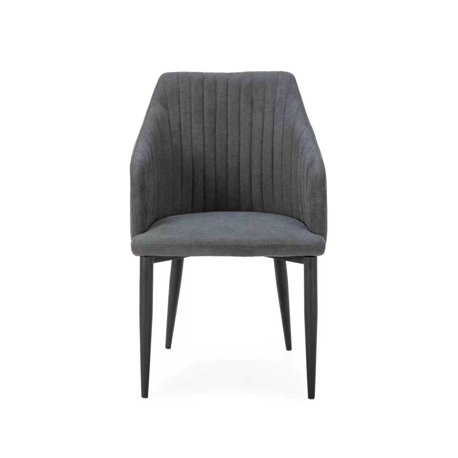 Nadi Fauteuil Avec Accoudoirs - Gris Anthracite
