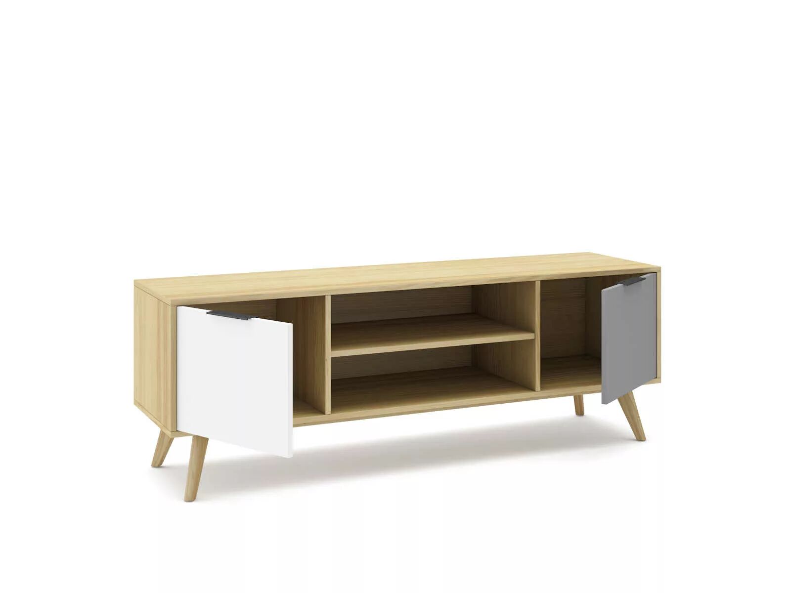 Elfa Meuble Tv Avec 2 Portes Et 2 Niches 140 Cm