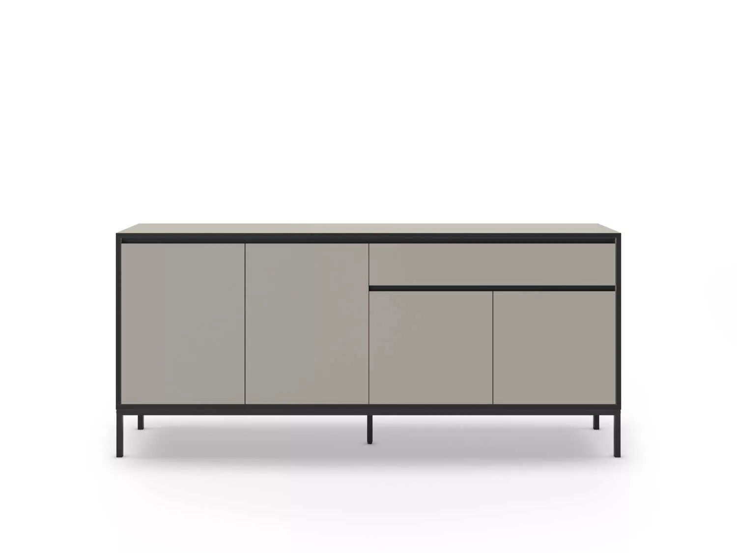 Lorenza Buffet Avec 4 Portes Et 1 Tiroir 180 Cm - Taupe thumbnail 3