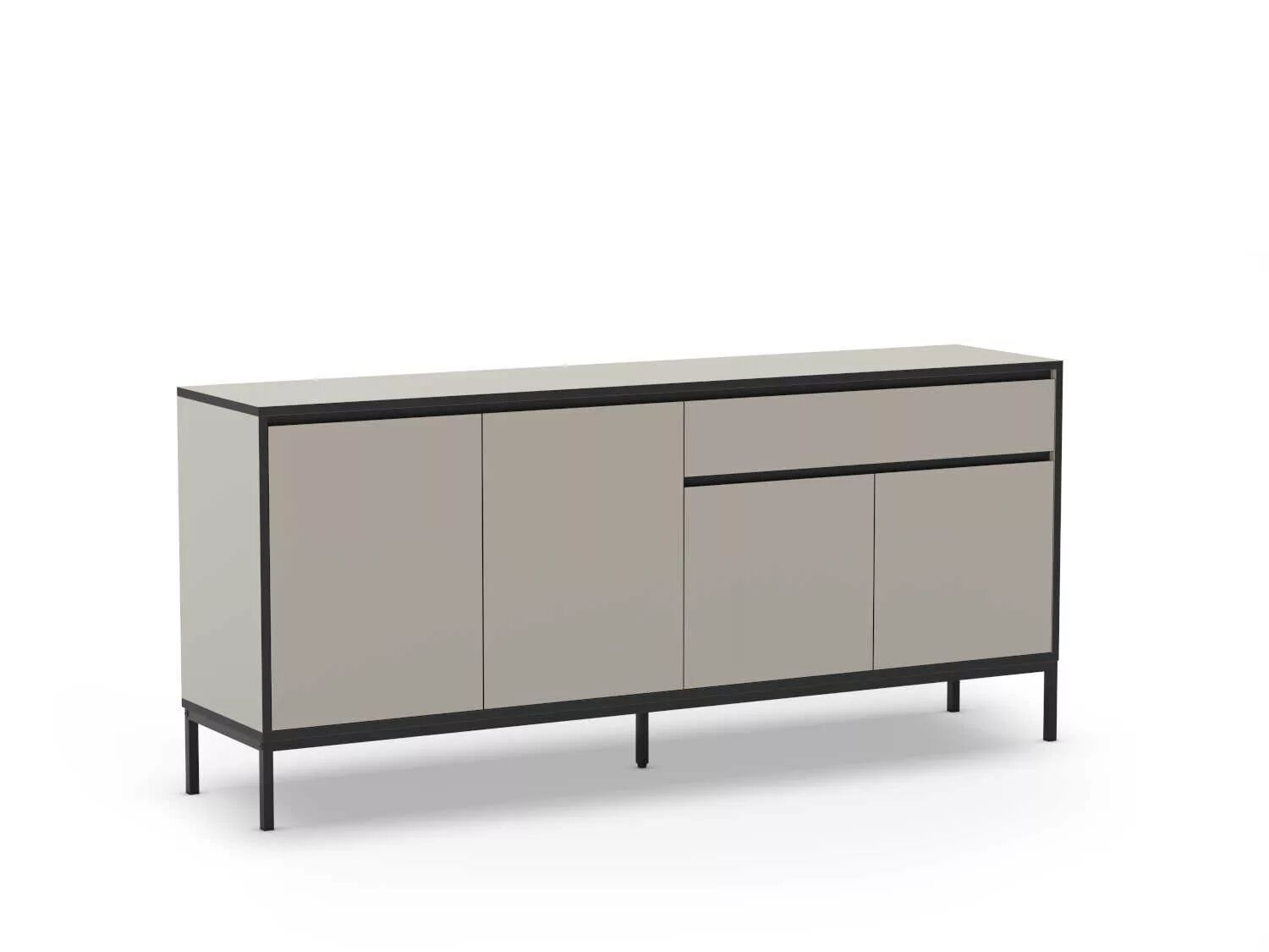 Lorenza Buffet Avec 4 Portes Et 1 Tiroir 180 Cm - Taupe
