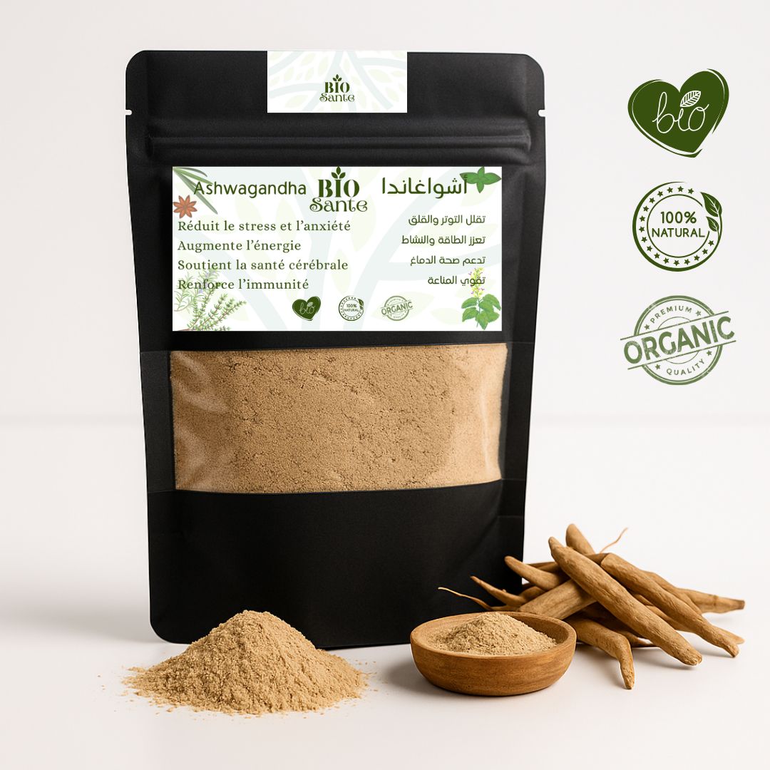 Ashwagandha Poudre Naturelle Qualité Premium