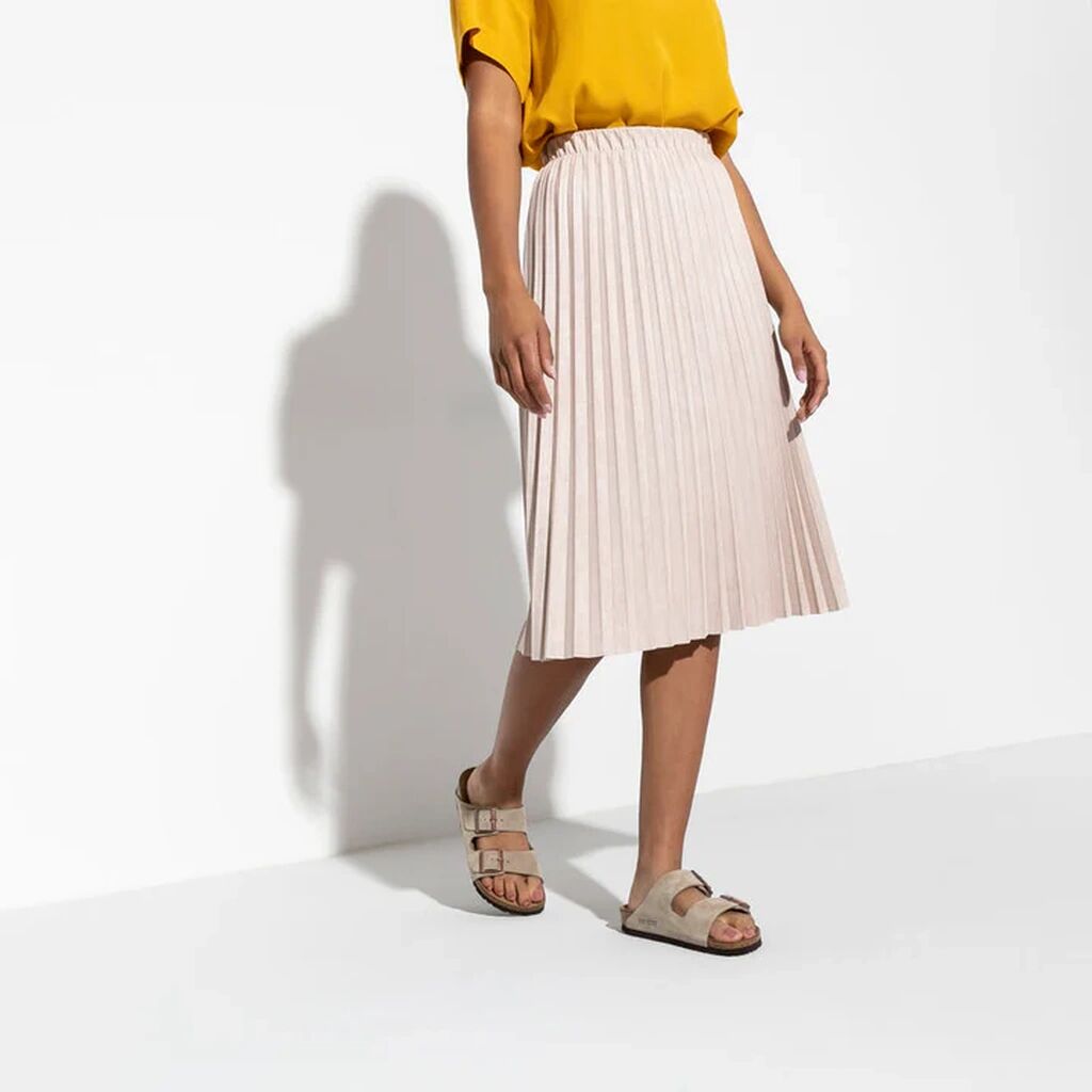 Arizona Suede Leather Taupe Narrow