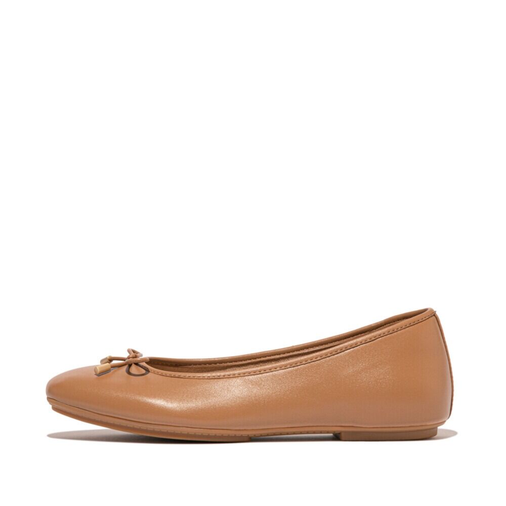 Delicato Bow Soft Leather Ballet