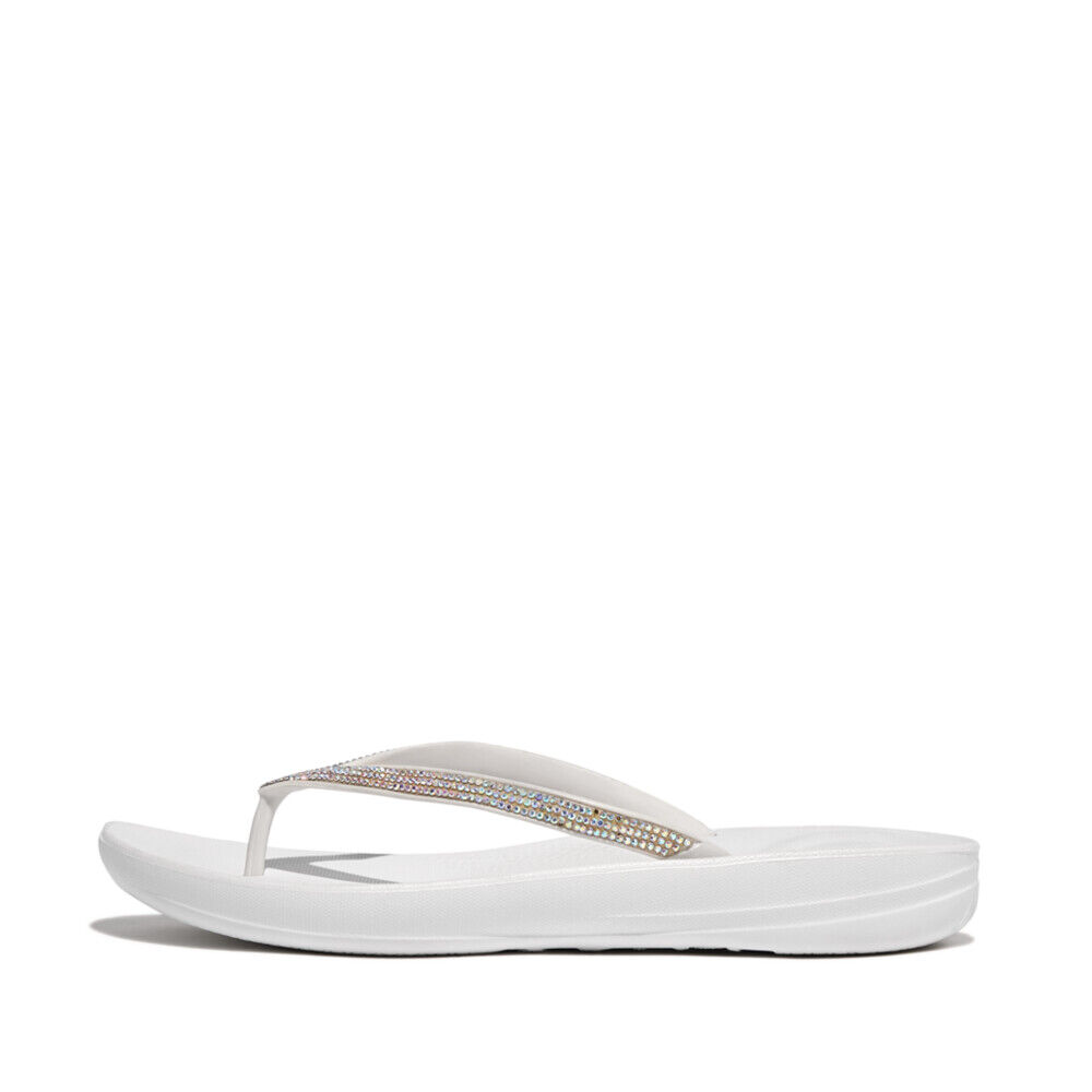 Iqushion Sparkle Toe Post Urban White