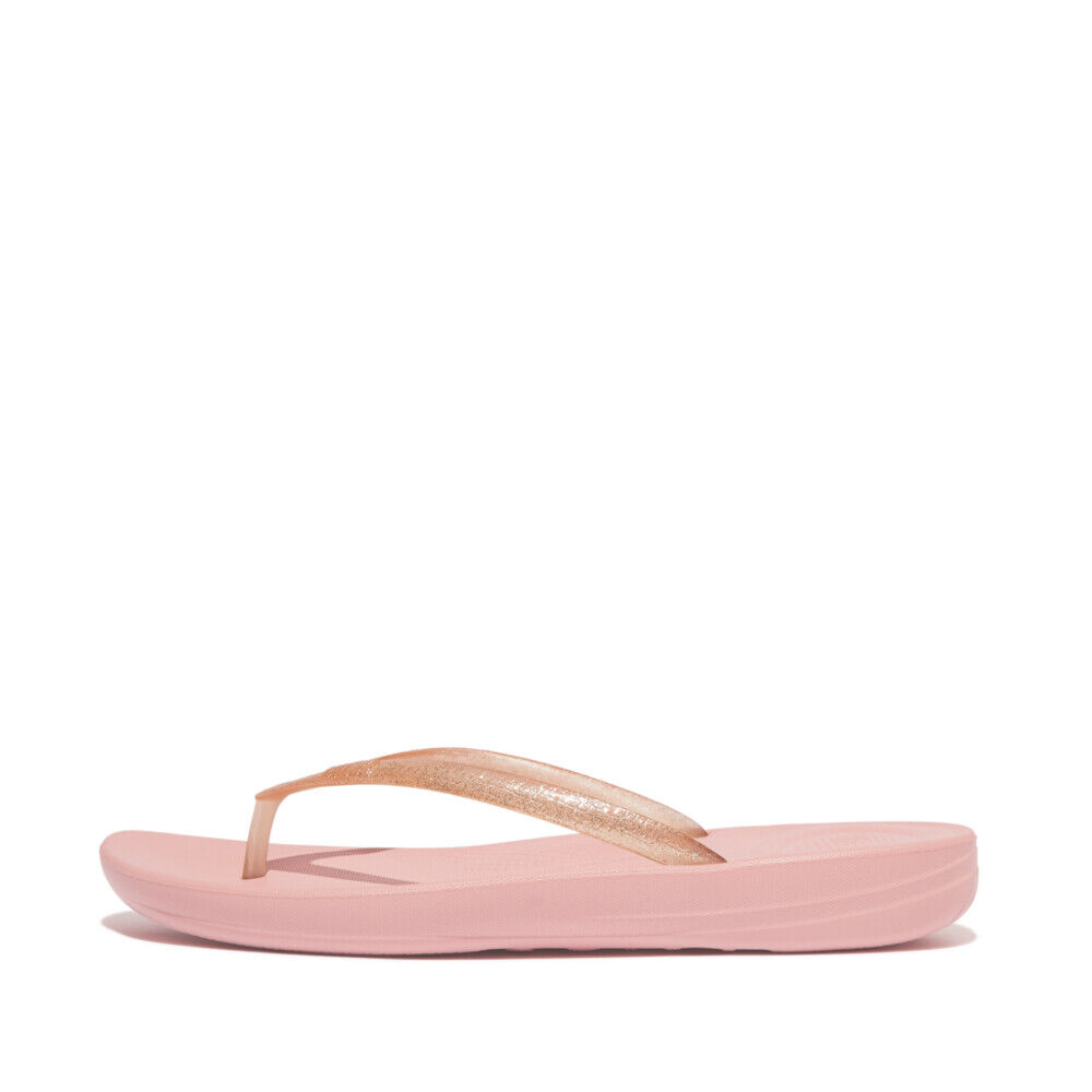 Iqushion Glitter Ergonomic Flip-flops Dusky Pink/copper