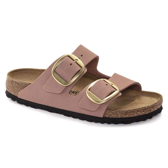 Arizona Big Buckle Nubuck Leather Old Rose Narrow