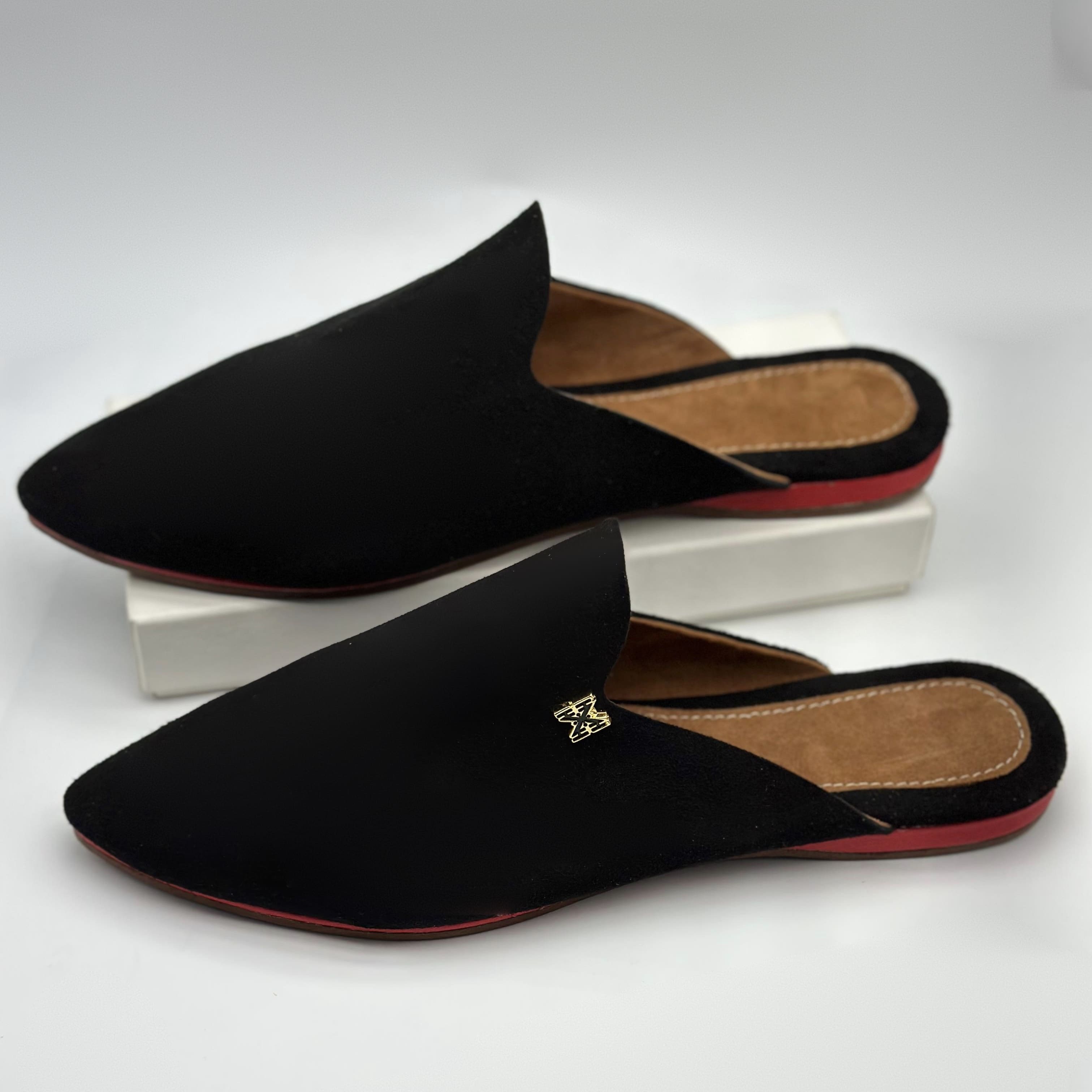 Babouche Femme Noire - Intemporelle