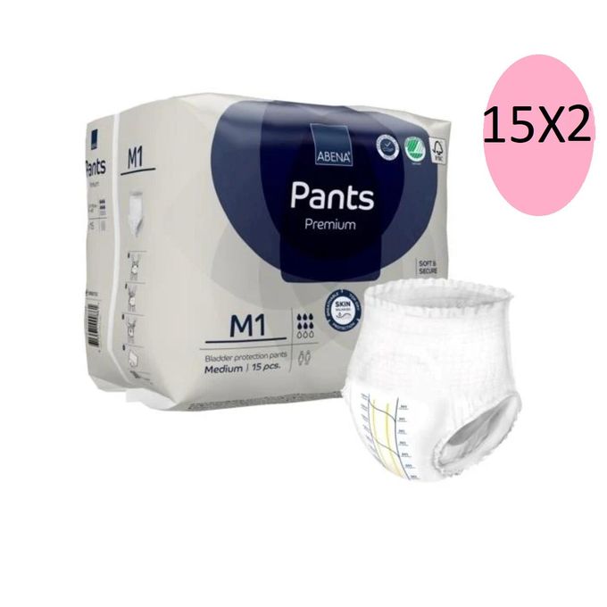 Abena Sous-vêtements Absorbants Pants Premium M1 (2 X 15 Unités) thumbnail 2