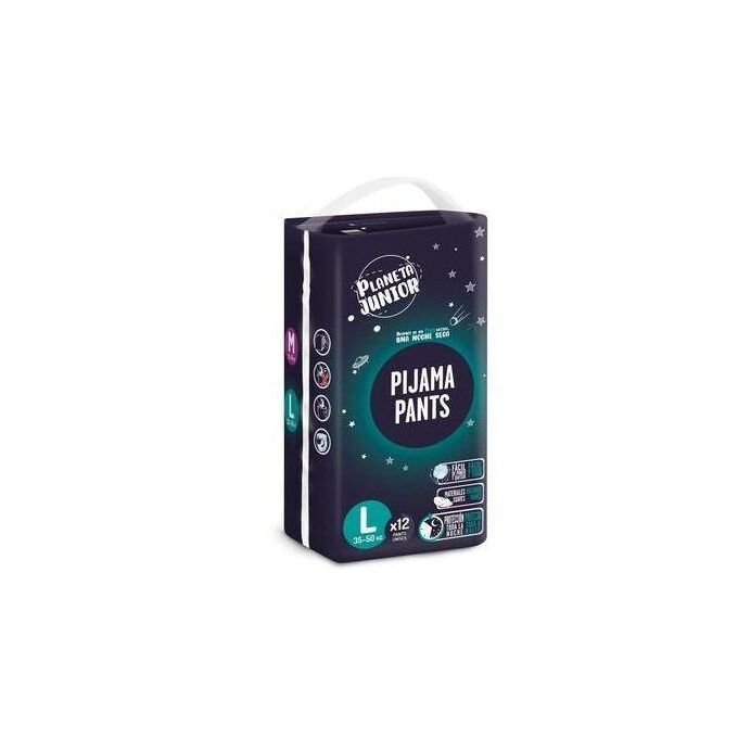 Couche De Nuit 35-50 Kg Taille L Planeta Junior Par Dia Sachet De (12x6 Unités)