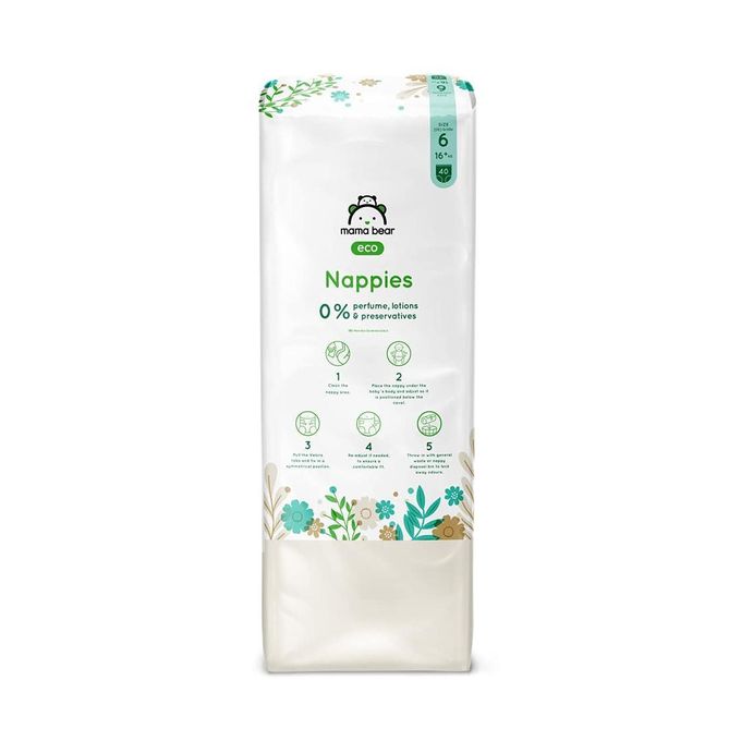 Couches Bébé Écologiques Ultra Absorbantes Taille 6 (16+ Kg) (40 Couchesx3) thumbnail 2
