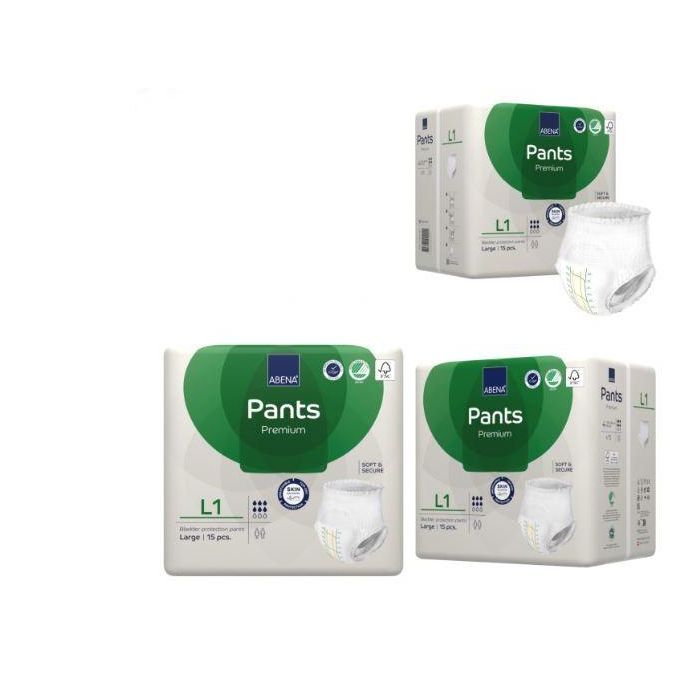 Sous-vêtements Absorbants Pants Premium L1 (3 X 15 Unités)