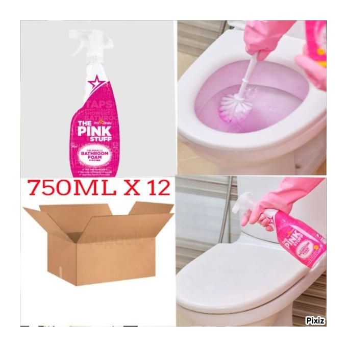 Nettoyant Moussant Miracle Salle De Bain( 750 Ml X 12 )- Élimine Calcaire Et Saletés, Finition Brillante Et Fraîche