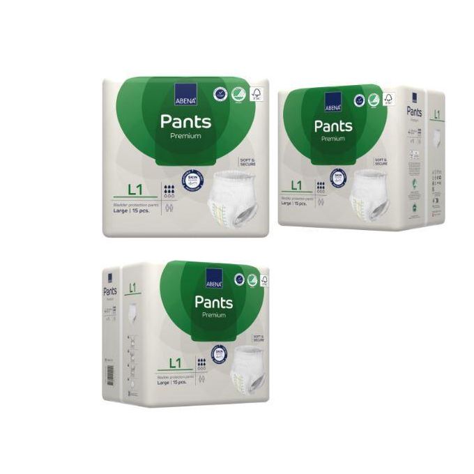 Sous-vêtements Absorbants Pants Premium L1 (3 X 15 Unités)