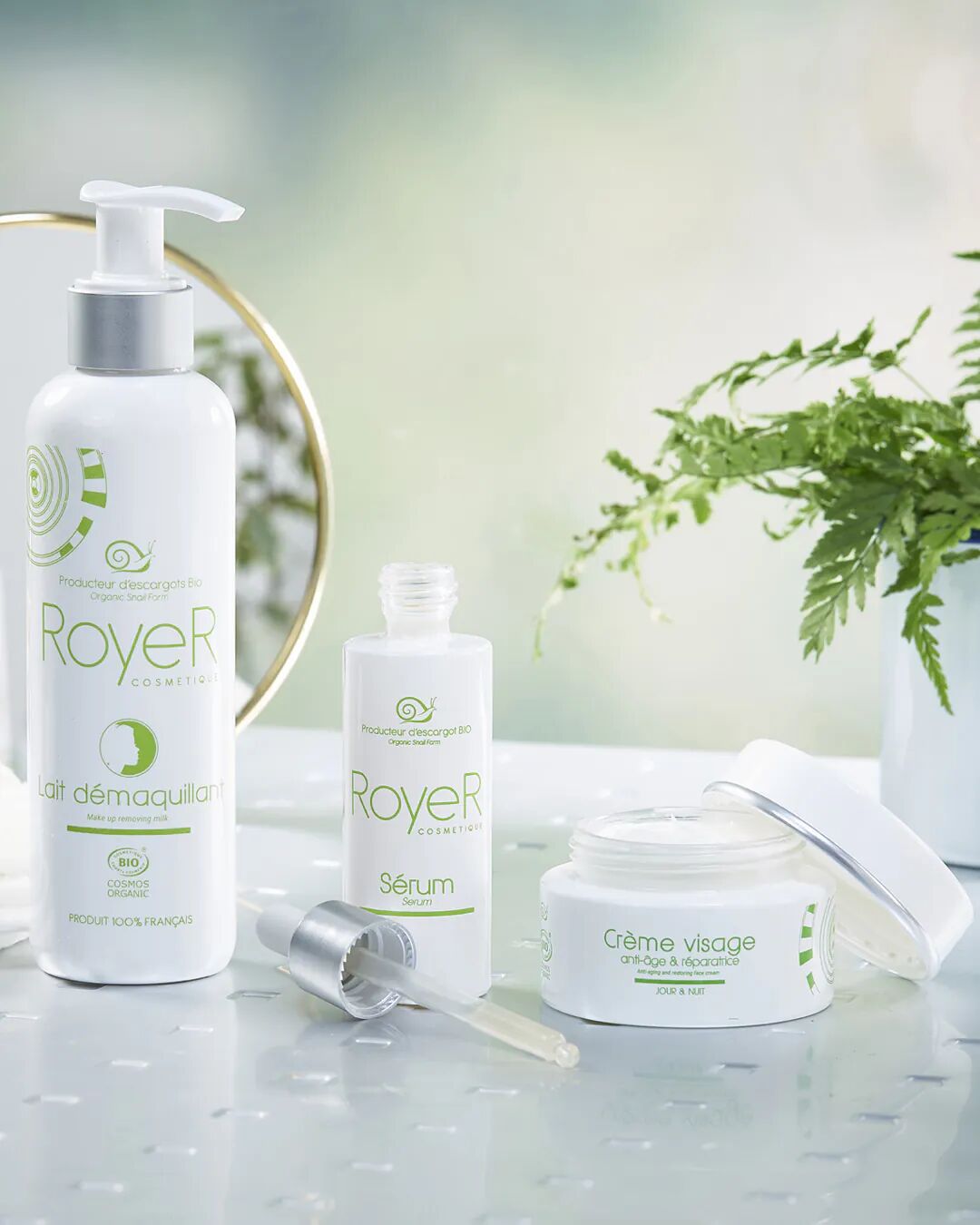 Routine Visage Complète – Lait Démaquillant, Sérum & Crème À La Bave D’escargot Bio