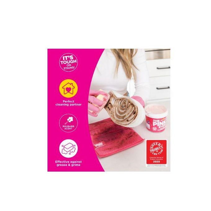 Pate Nettoyante Miracle 1kg + Eponge Double Face Scrub Squeezy Pink thumbnail 4