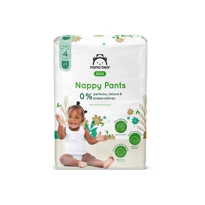 Couches-culottes Bébé Écologiques Ultra Absorbantes Taille 4 (7-14 Kg) 20 Couches