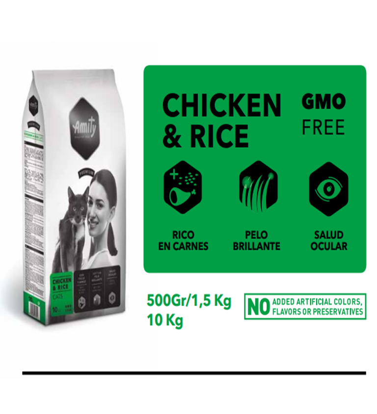 Premium Chat Poulet & Riz