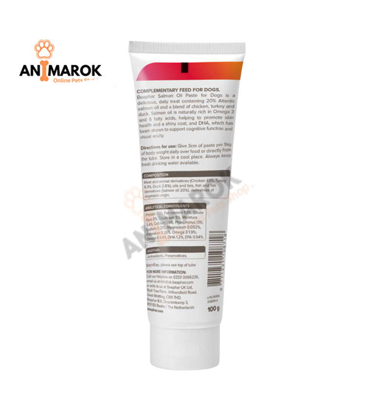 Pâte À L’huile De Saumon Pour Chien