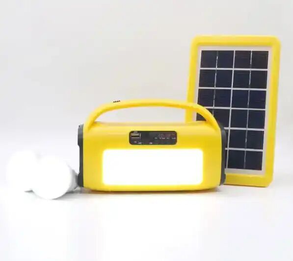 Kit Solaire Isolar Avec Torche, Lampes Led, Radio Mp3 Et Panneau Solaire thumbnail 3